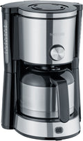 Filterkaffemaskin med termokanne i rustfritt stål 1 l 1000 W - Severin forfra