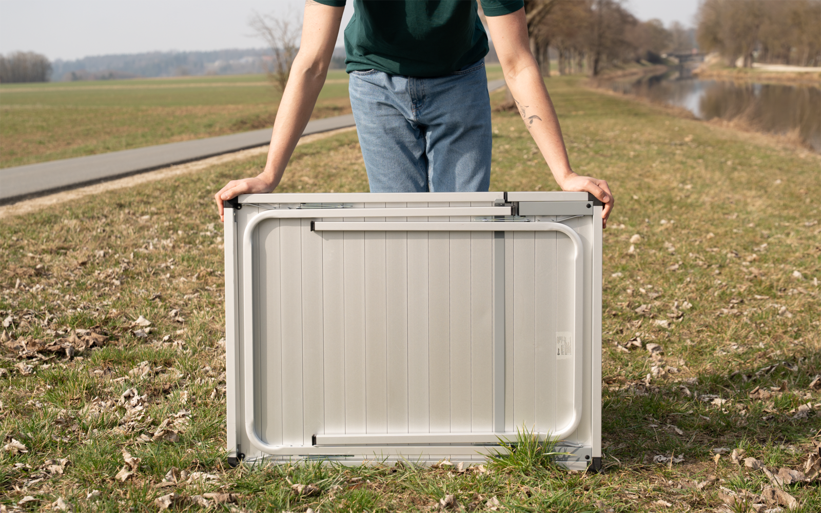 Fiora campingbord uttrekkbart 96-127 x 70 cm, 4-6 pers.