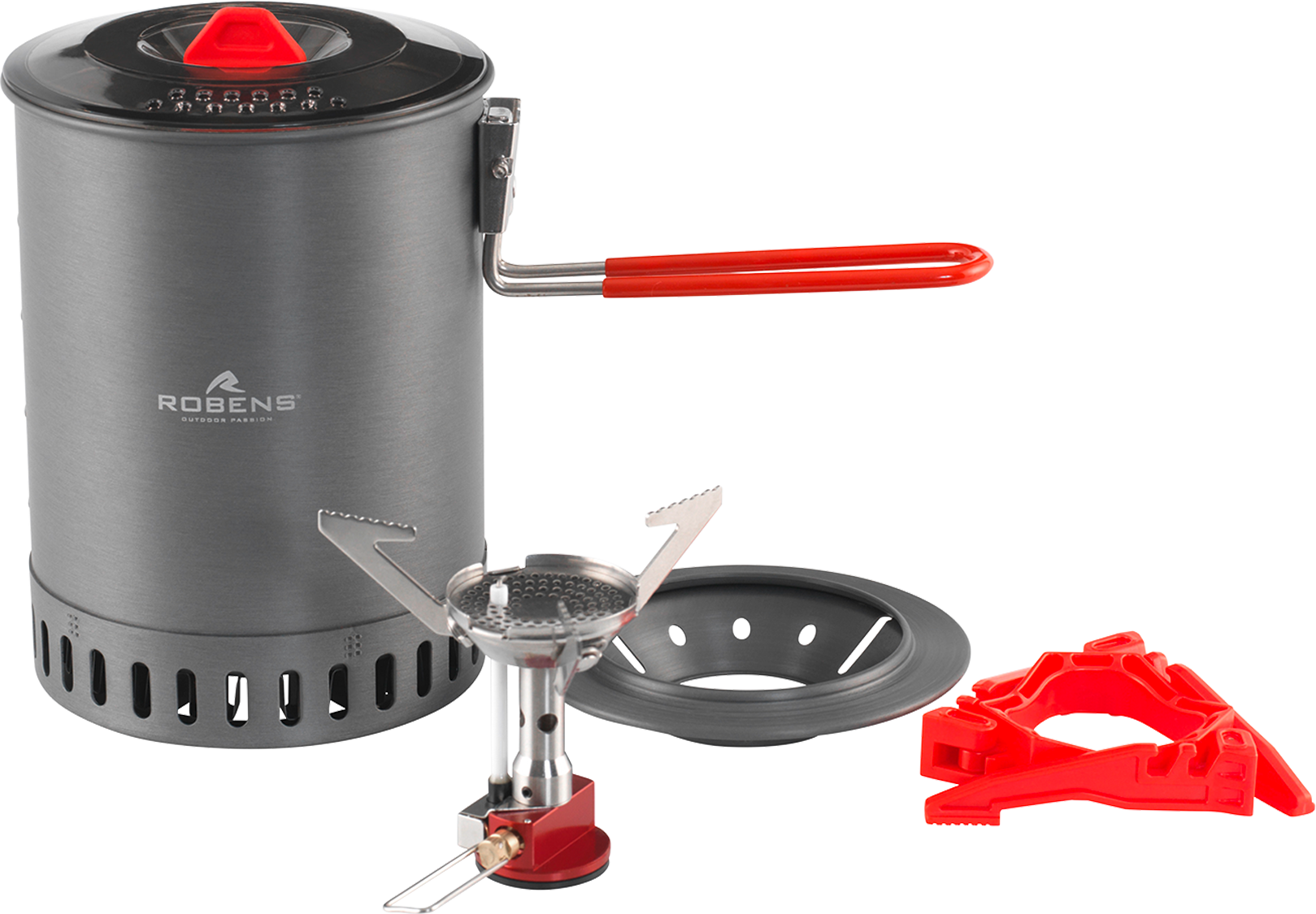 Fire Wasp Stove System gasskoker-sett 3200 W med 1L gryte forfra