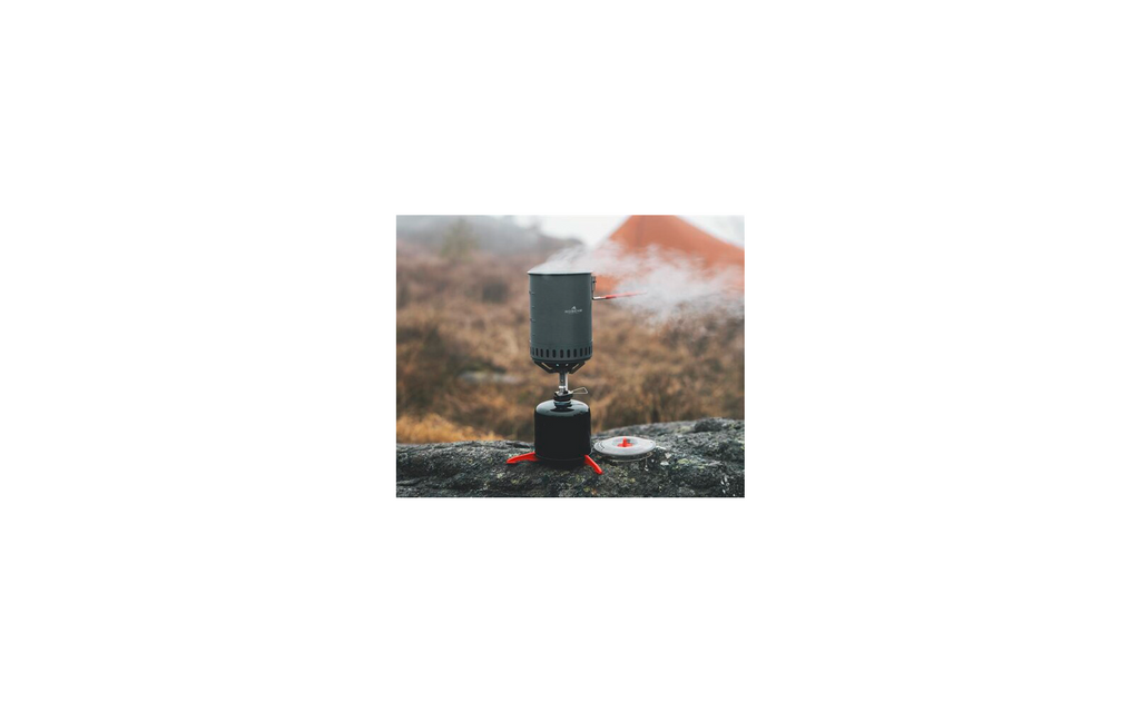 Fire Wasp Stove System gasskoker-sett 3200 W med 1L gryte og vindskjerm