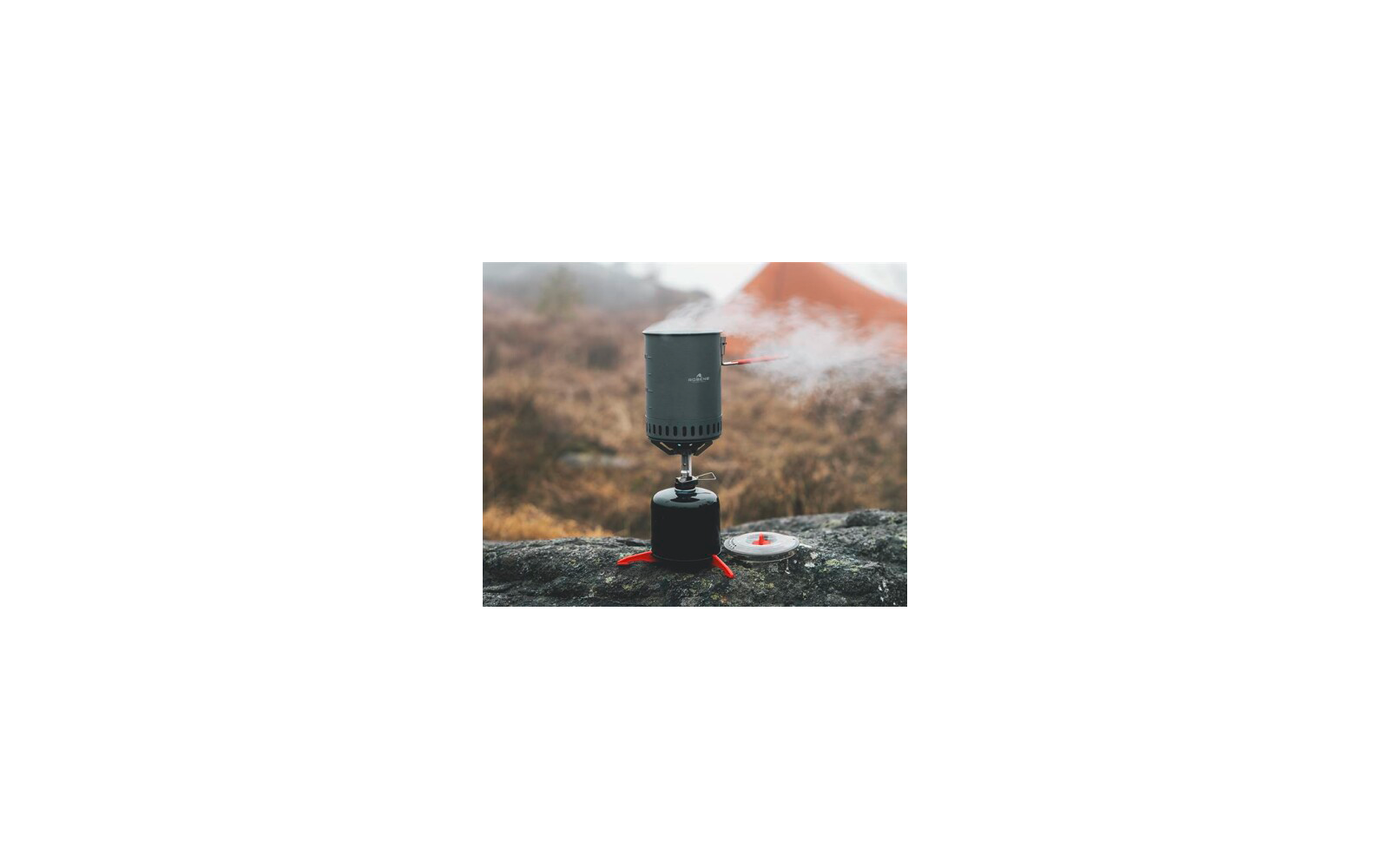 Fire Wasp Stove System gasskoker-sett 3200 W med 1L gryte og vindskjerm