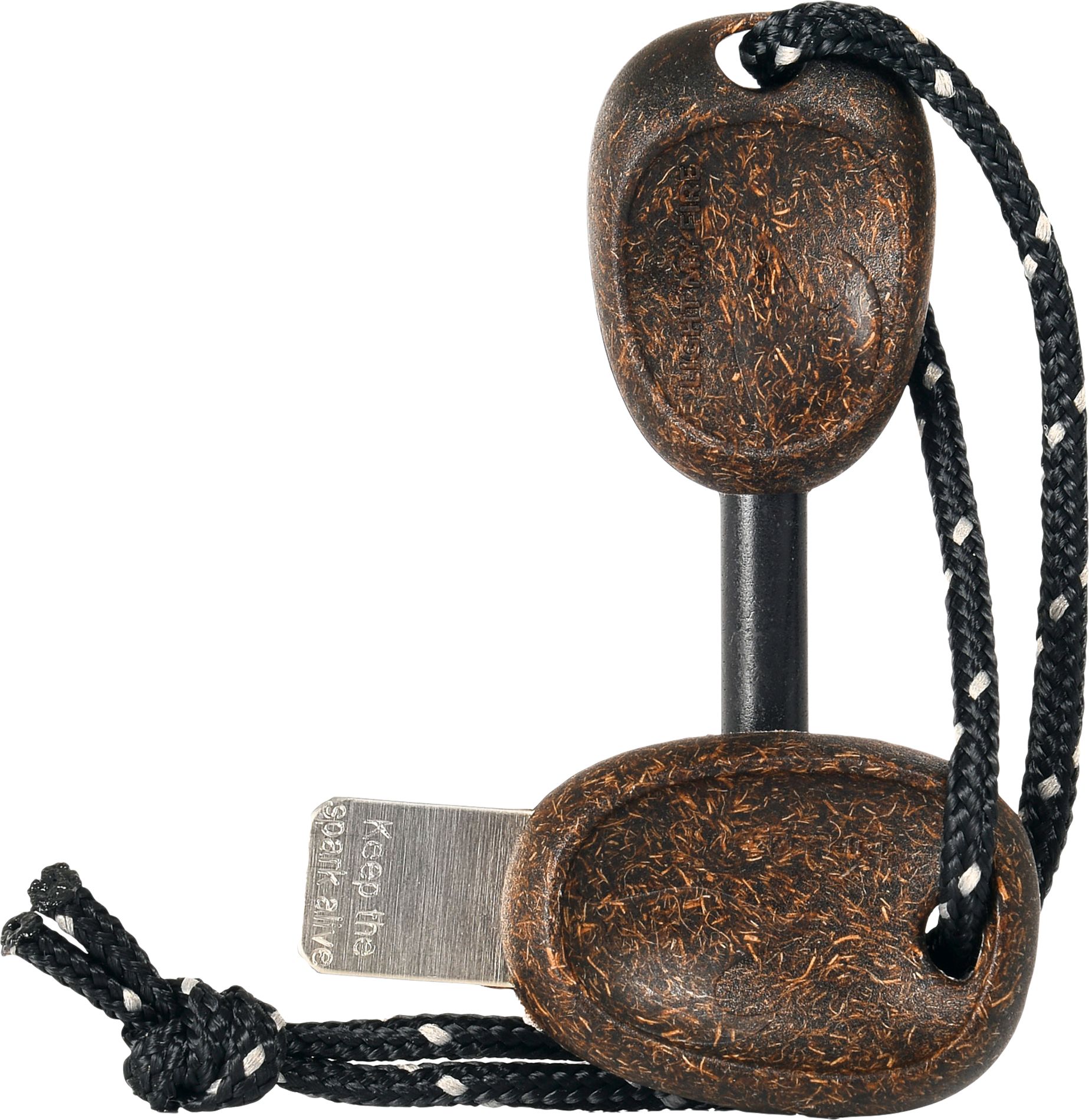 FireSteel Scout cocoshell tennstål med signalpipe forfra