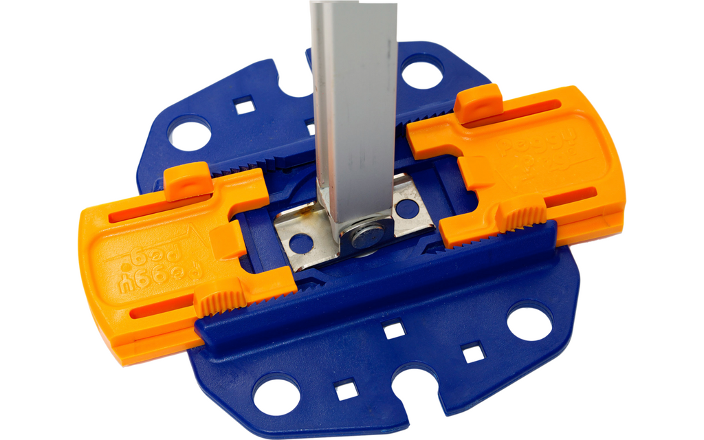 Fix&Go ankerplate 2.0 for markisefot med skruplugger top