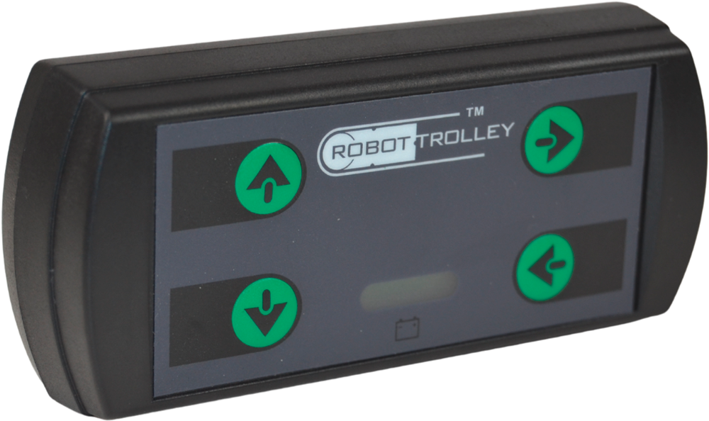 Fjernkontroll for RT 1500 og 4500 med batteriindikator for Robot Trolley