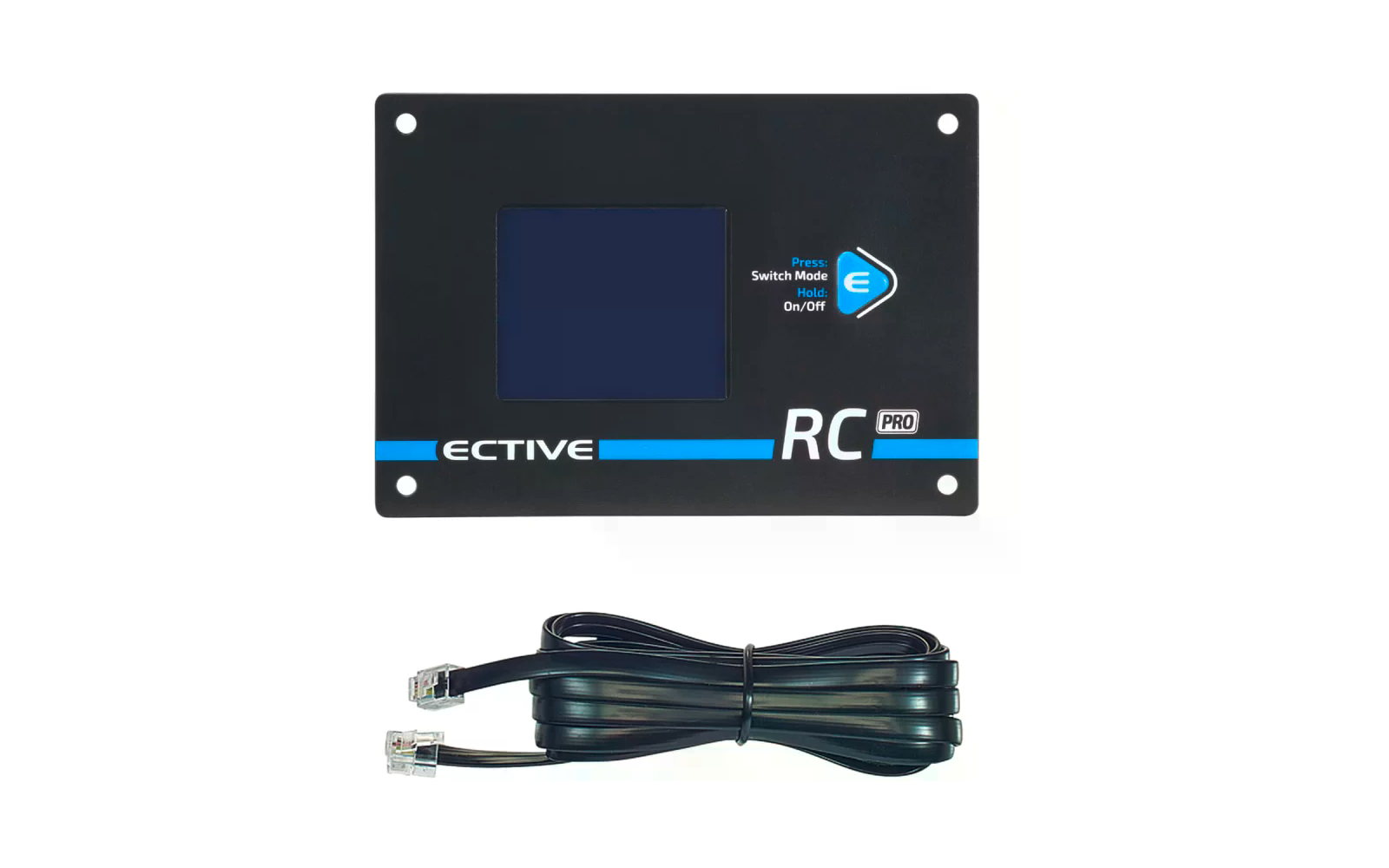 Nærbilde av display på Fjernkontroll RC Pro for Pro vekselrettere med display