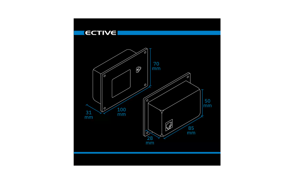 Fjernkontroll RC Pro for Pro vekselrettere med display med 3 meter kabel