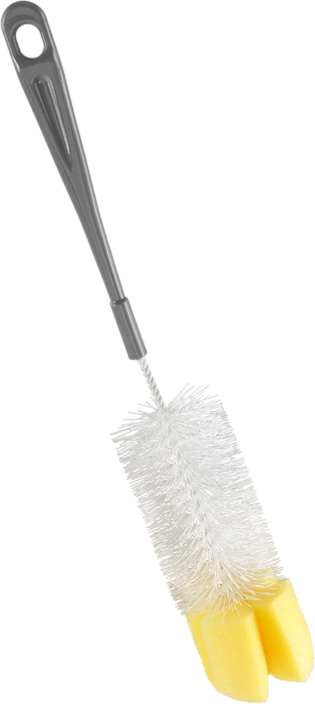 Flaskebørste med svamp 32 cm - Metaltex forfra