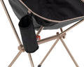 Flaskeholder for campingstoler 22x9x9 cm svart - forfra