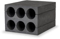 Flaskeholder for 6 flasker i EVA-materiale, svart - Camp4 forfra