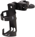 Flaskeholder for campingstol universal 360° justerbar svart Bo-Camp forfra
