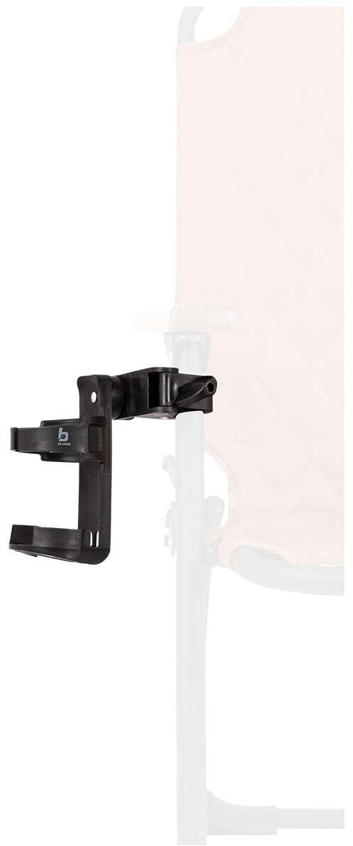 Detaljbilde av Flaskeholder for campingstol universal 360° justerbar svart Bo-Camp