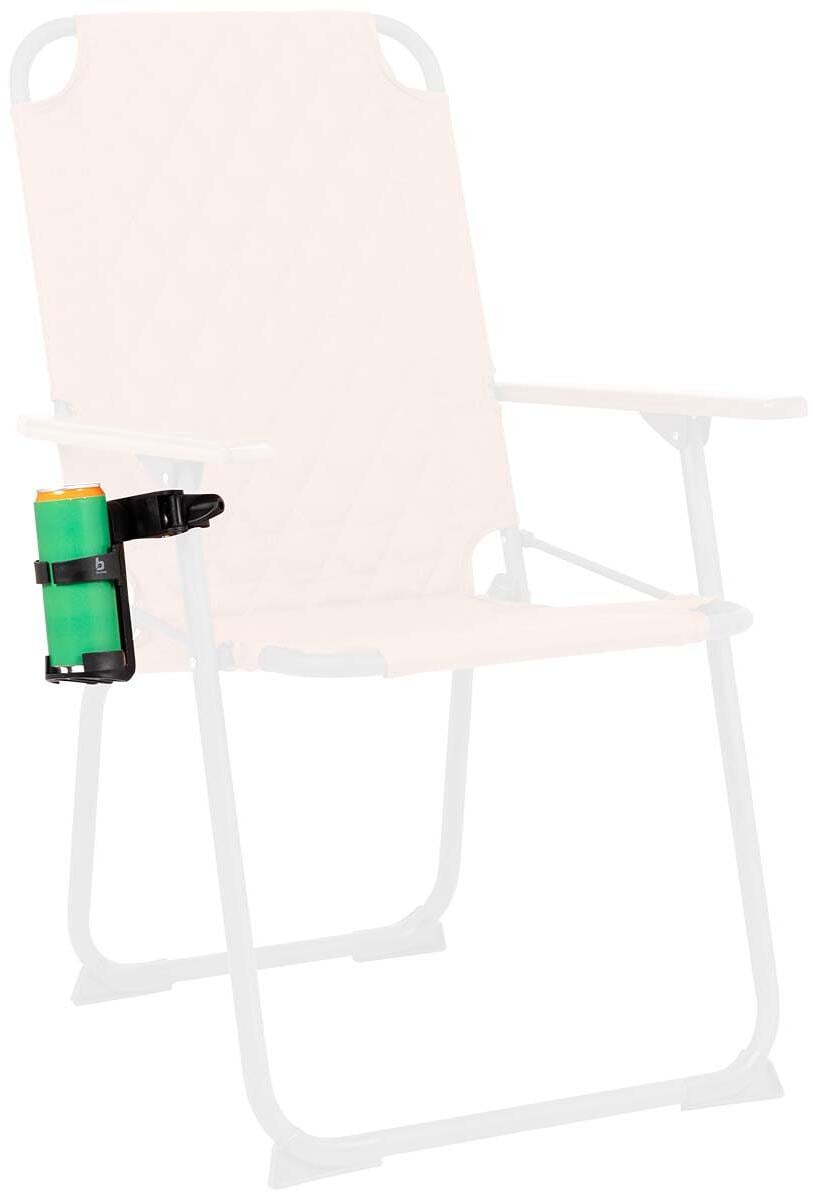 Montert Flaskeholder for campingstol universal 360° justerbar svart Bo-Camp på stol