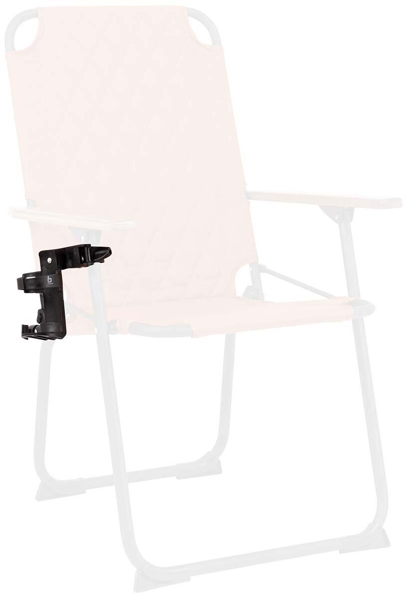 Oversikt av Flaskeholder for campingstol universal 360° justerbar svart Bo-Camp