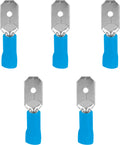 Flatkontakt 6,3 mm delisolert for kabler til 2,5 mm8 5-pk - InnTec forfra