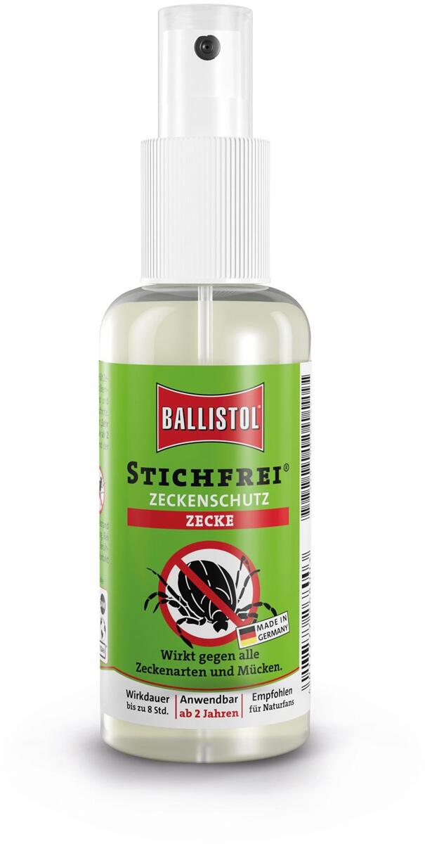 Flåttbeskyttelse med icaridin pumpespray 100 ml Ballistol forfra