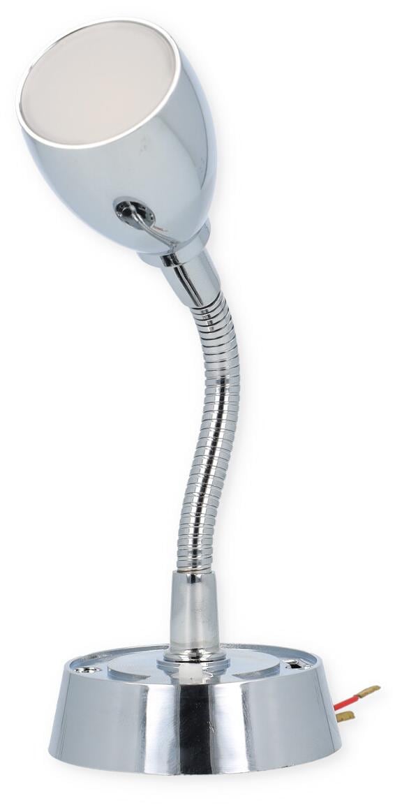 Fleksibel LED-leselampe med USB svingbar 12V 1,8W - Dimatec montert