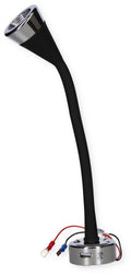Fleksibel LED-leselampe Soft Touch 12V 1,5W med USB i svart montert