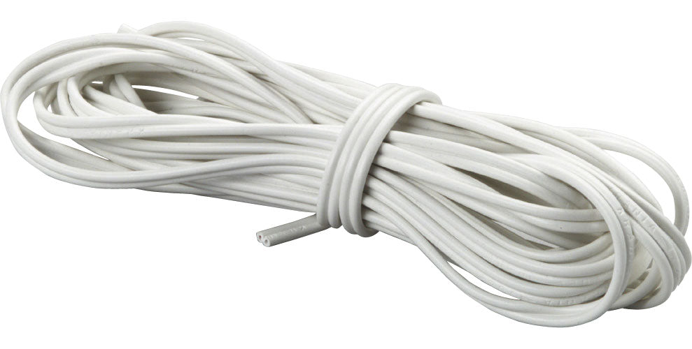 Fleksibel tvillingledning hvit 0,75 mm² 5 m H03VH-H - AS-Schwabe for campingbruk