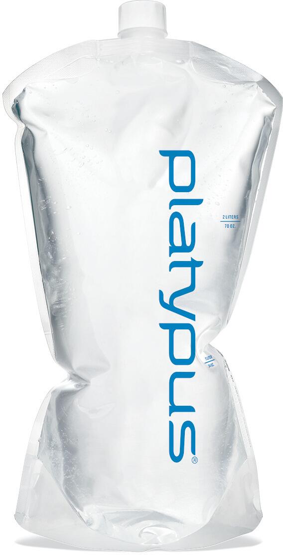Fleksibel vannflaske Platy 2 liter fra Platypus med nylon materiale