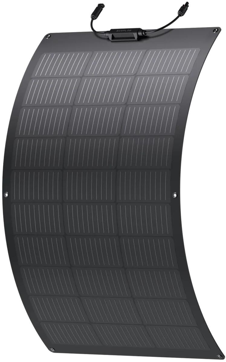Fleksibelt solcellepanel 100W 1055x612 mm Ecoflow forfra