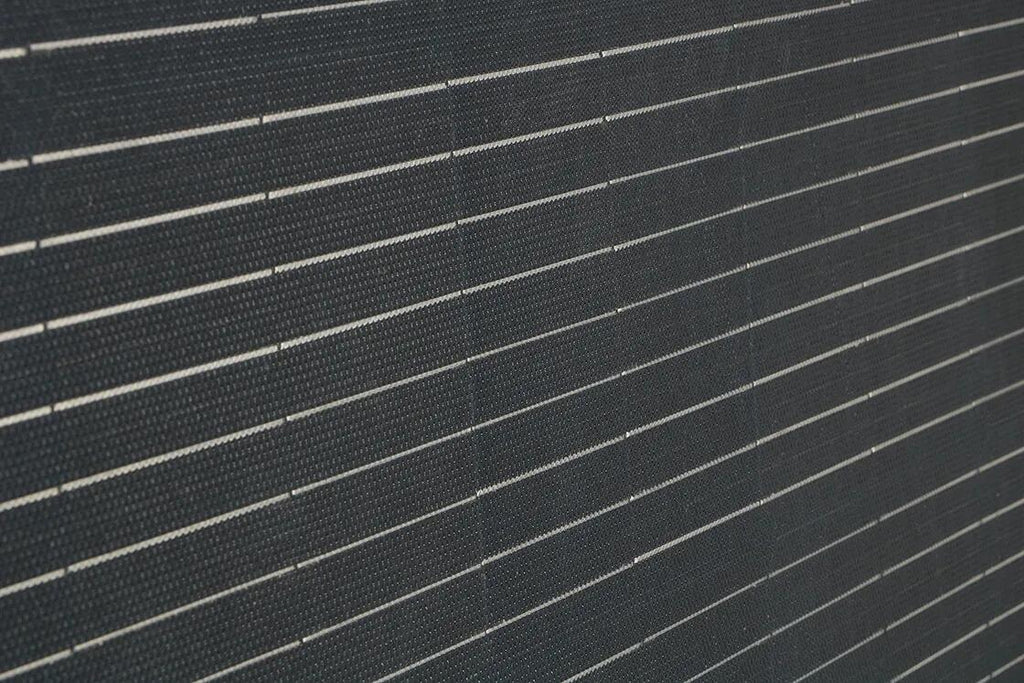 Fleksibelt solcellepanel MSFL bøybart opptil 30° - Mestic bøyd i 30 grader