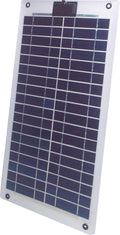 Fleksibelt solcellepanel SM 10 L laminat 10W fra Sunset Solar for camping og båt
