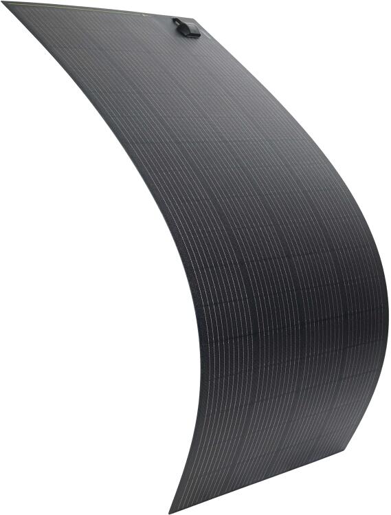 Baksiden av fleksibelt solcellepanel SOLA Flex Mono 100-240W ETFE
