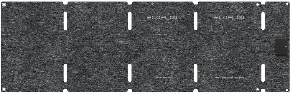 Fleksibelt solcellepanel TOPCon 45W Ecoflow forfra