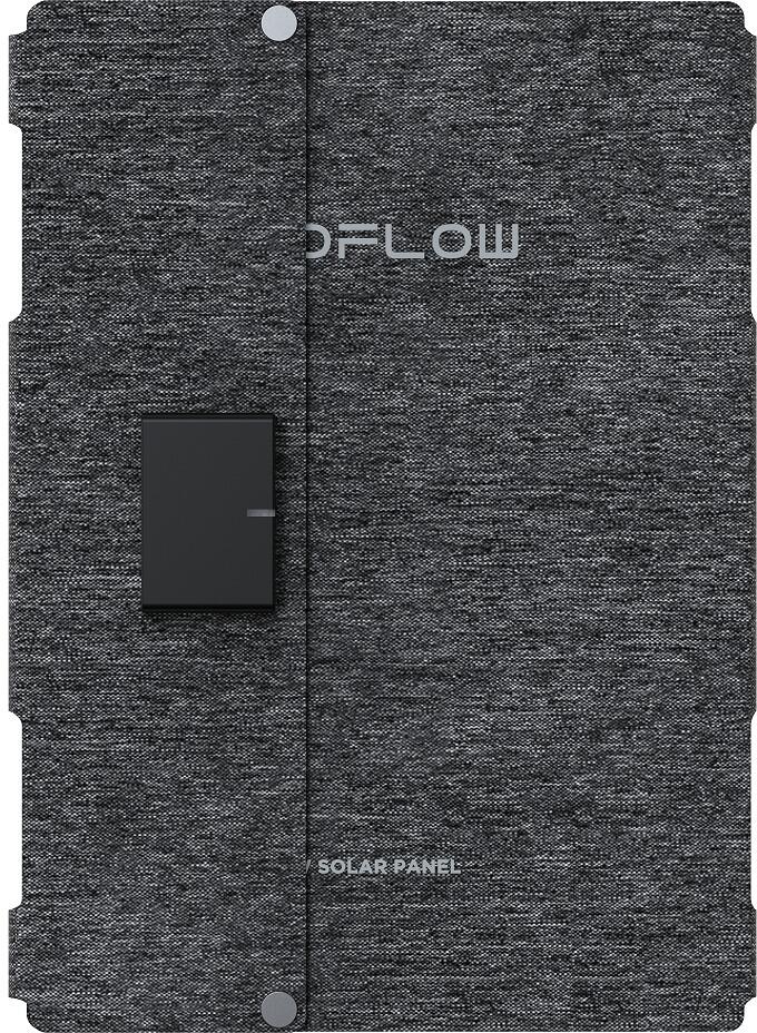 Detalj av fleksibelt solcellepanel TOPCon 45W Ecoflow