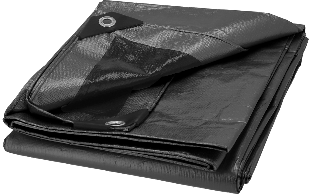 Flerbrukspresenning 2x2 m polyetylen 0,8 kg bakside
