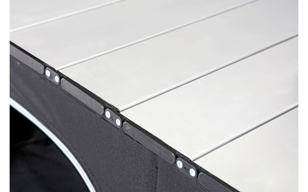 Flerbruksskap Azabache CT Cross Square detalj av aluminium arbeidsflate