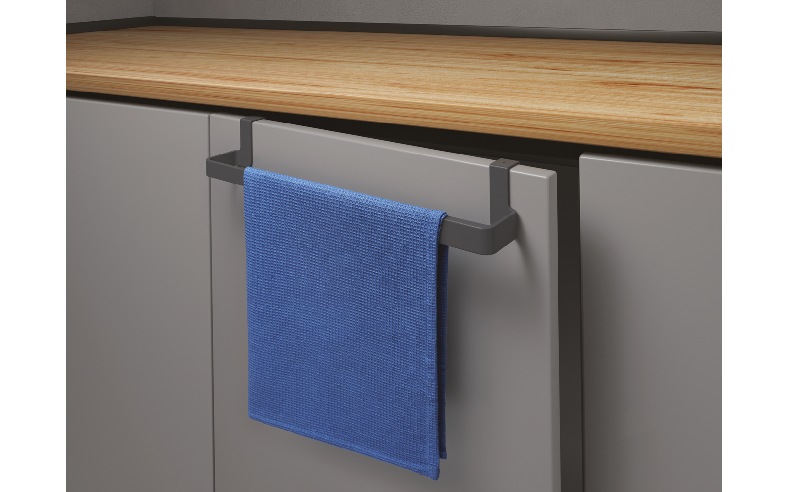 Flex-Bar håndkleholder uttrekkbar 24-40 cm svart detalj