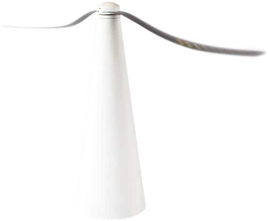 Fluevifter med oppladbart Li-ion-batteri USB hvit - Bo-Camp bakside