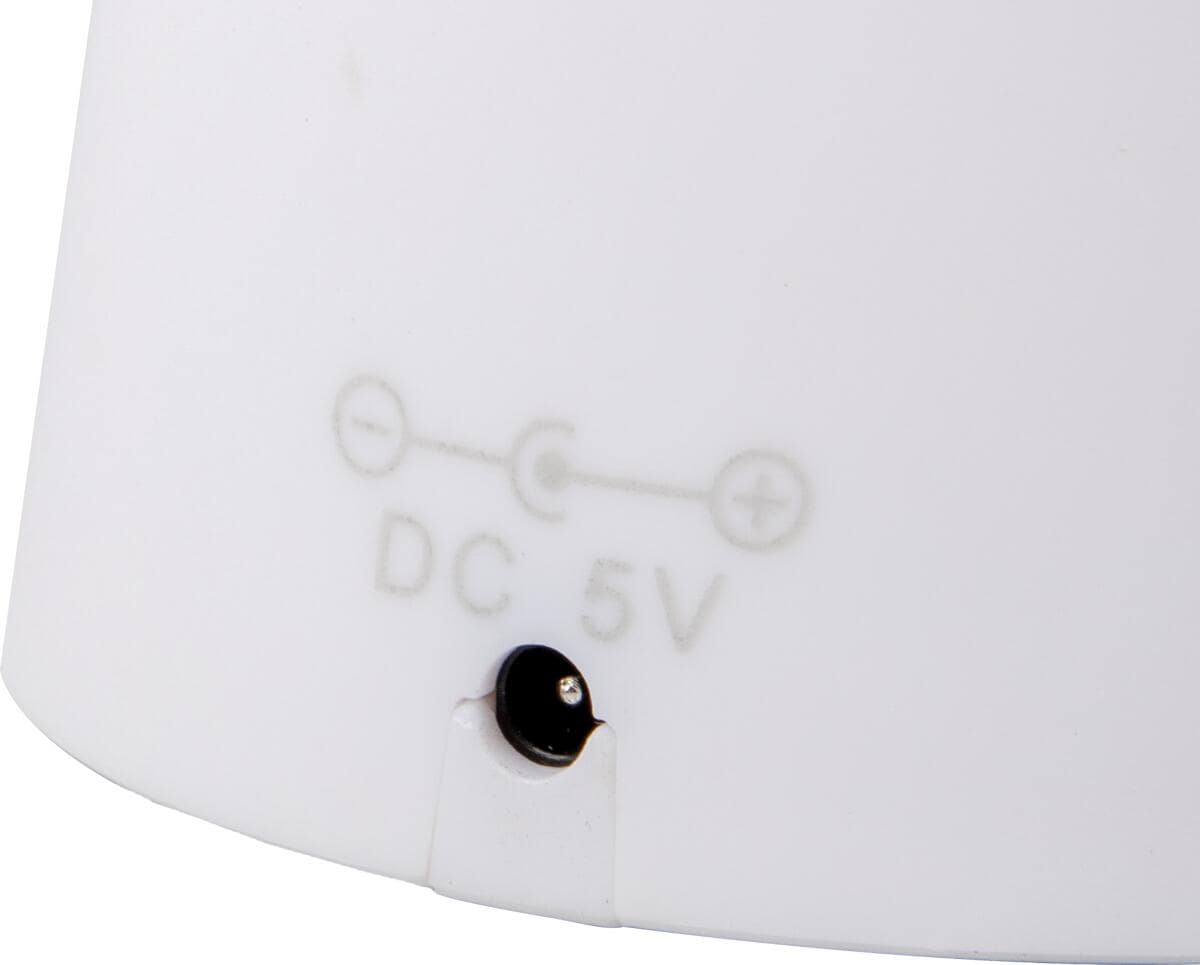 Detalj av Fluevifter med oppladbart Li-ion-batteri USB hvit - Bo-Camp propell