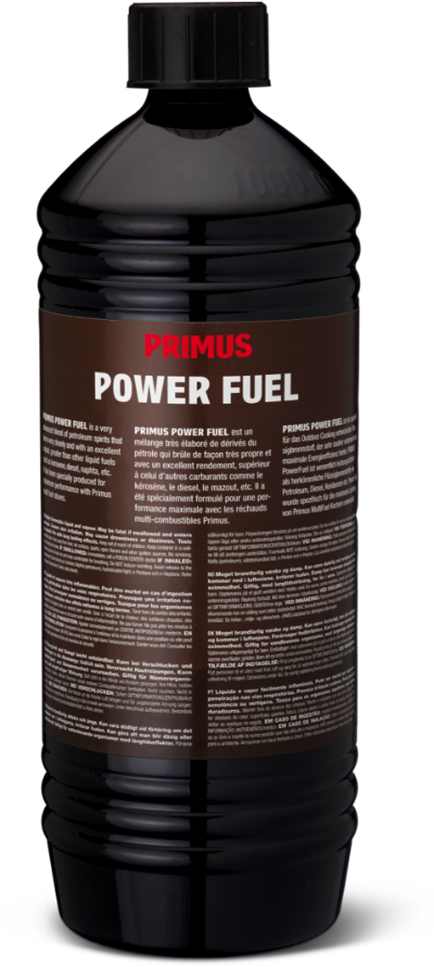 Flytende brensel Power Fuel 1,0 liter for multi-fuel-kokere - Primus, forfra