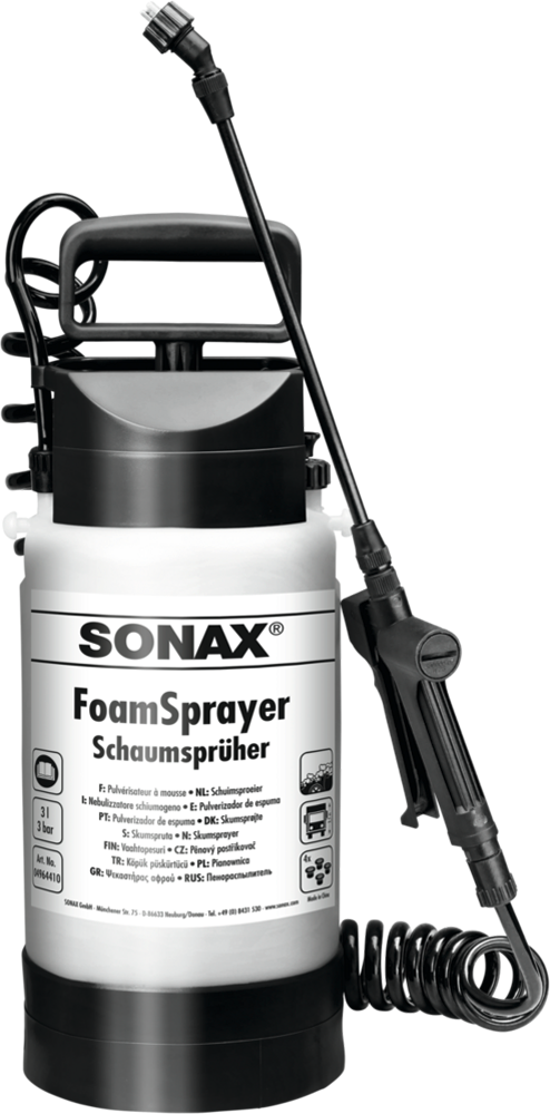 FoamSprayer skumrenser 3 liter med forlengelsesrør - Sonax for effektiv skumrengjøring