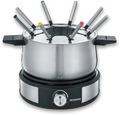 Fondue og crêpes kombiapparat FO 2471 1500 W svart forfra