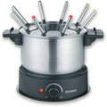 Fonduesett FO 2470 1500 W med ståltopf sølv forfra
