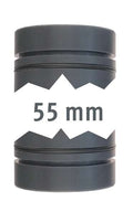 Forbindelsesrør 40 mm med dobbel O-ring fra Lilie, vist forfra