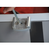 Førerdørlås innvendig låsbar aluminium 32 mm - IMC-Créations montert
