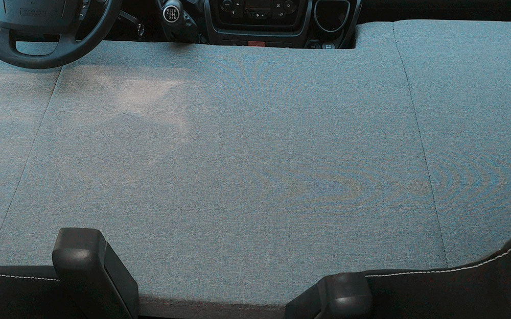 Førerhusmadrass for Fiat Ducato Citroën Jumper Peugeot Boxer 160x74 cm KFoam grå