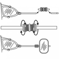 Forlengelsesrør for caravanspeil 10 cm 2er-sett Emuk forfra