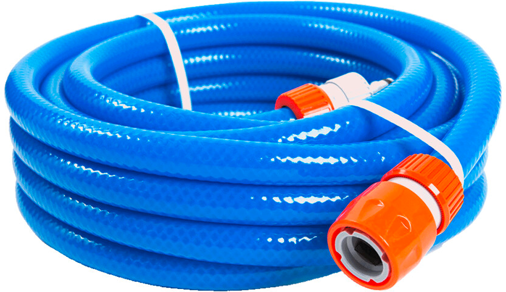 Forlengelsesslange for vannforsyning 32 cm - Aquaroll blå forfra