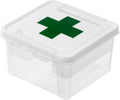 Førstehjelpsboks med innlegg 8 liter 28x28x17 cm - SmartStore forfra