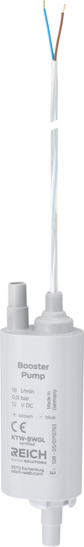 Forsterkerpumpe 12V 0,8 bar 18 l min Ø45 mm - Reich forfra