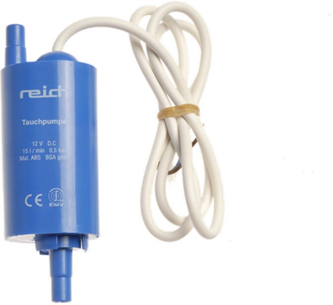 Forsterkerpumpe 15 l min 0,5 bar 12V - Reich for vannsystem montert