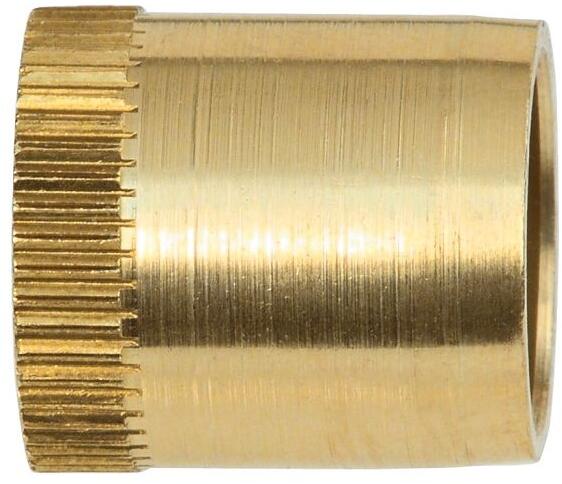 Forsterkningshylse 15 x 1 mm messing - GOK for kobberrør