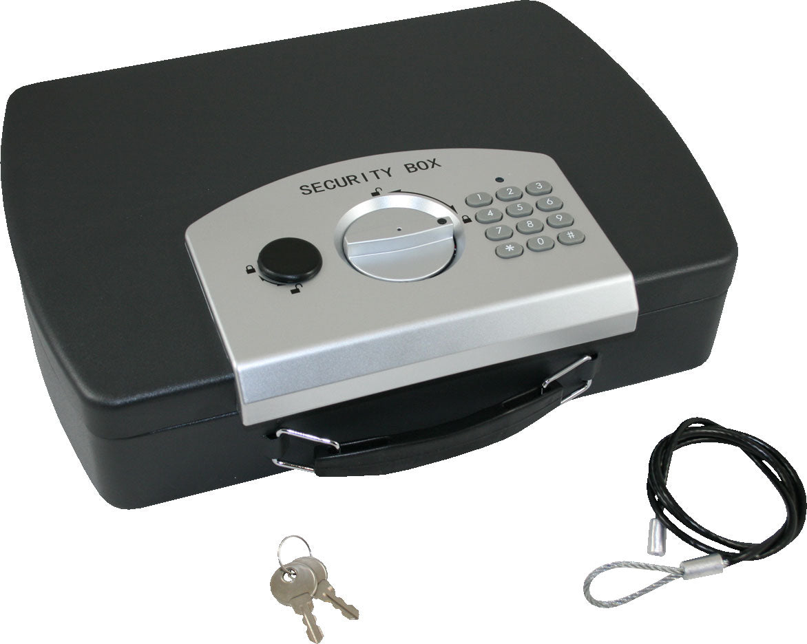 Fort Knox digital safe 32x23x8 cm med sikkerhetskabel fra Haba
