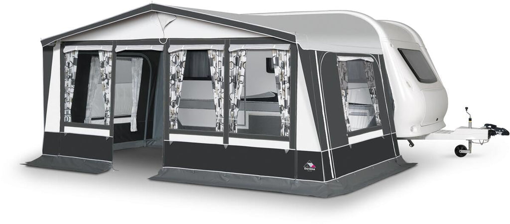 Fortelt Bergamo De Luxe for campingvogn foran