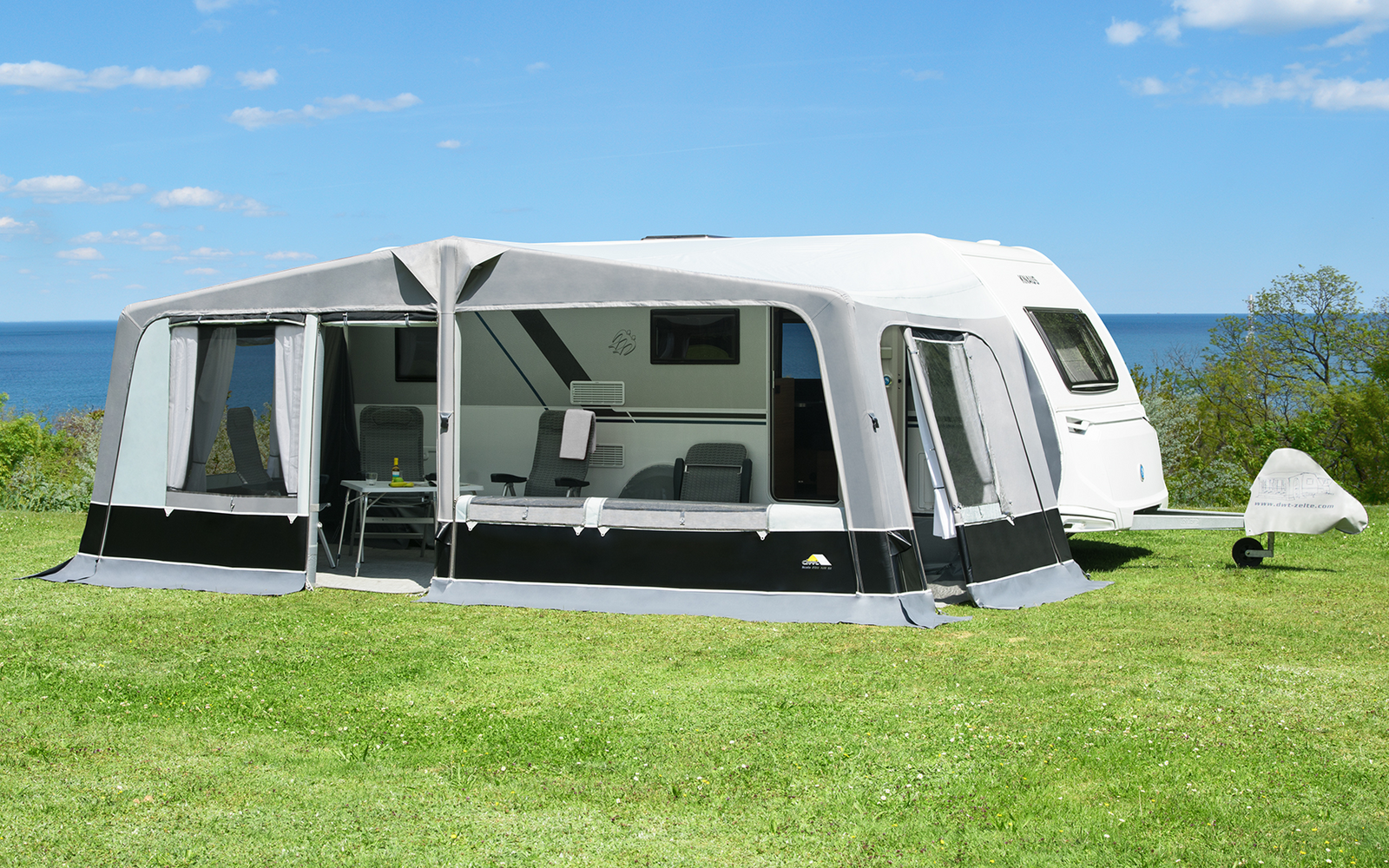 Fortelt DWT Scala Air 540x250 cm luftkanal polyester luftpumpe inkludert